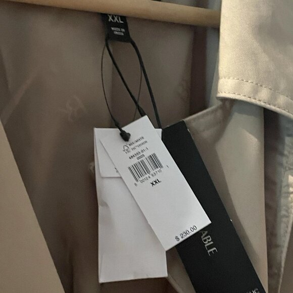 Banana Republic Trench Coat W/Belt Khaki- SIZE XXL - Picture 4 of 4